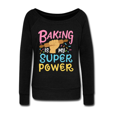 Backen Langarmshirt - Backen Bäcker Nudelholz