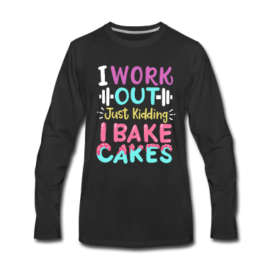 Backen Langarmshirt - Backen Bäcker Kuchen