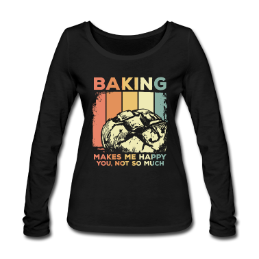 Backen Langarmshirt - Backen Brot Bäcker