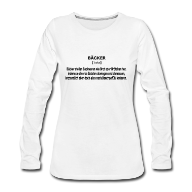 Backen Langarmshirt - Bäcker