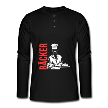 Backen Langarmshirt - Bäcker