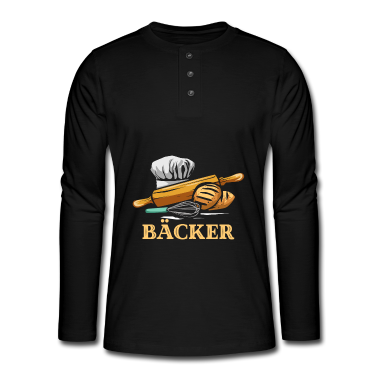 Backen Langarmshirt - Bäcker