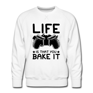 Backen Pullover - Backen Leben Witzig Spruch
