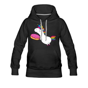 Backen Hoodie - Einhorn Fasching Narrenkappe Faschingskrapfen