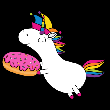 Motiv Einhorn Fasching Narrenkappe Faschingskrapfen