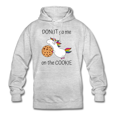 Backen Hoodie - Einhorn Spruch Donut Go Me On The Cookie mit Keks