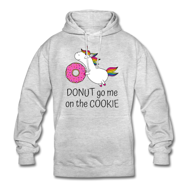 Backen Hoodie - Einhorn Spruch Donut Go Me On The Cookie mit Donut