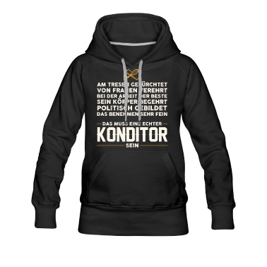 Backen Hoodie - Bäcker backen Konditor lustiger Spruch Konditoren