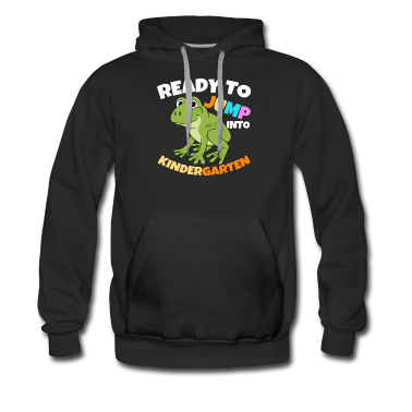Backen Hoodie - First Day Frog Ready To Jump Into Kindergarten