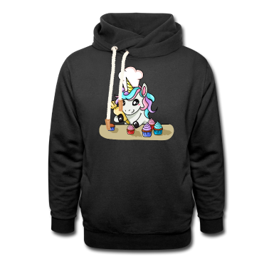 Backen Hoodie - Einhorn Bäcker Kuchen Torte Backen