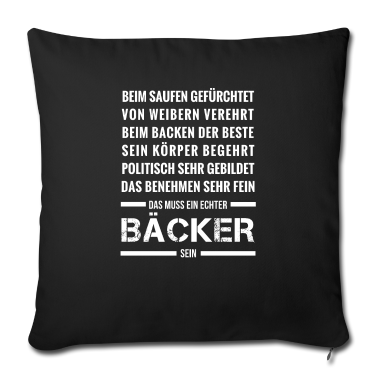 Backen Kissenbezug - Bäcker, Backen Shirt