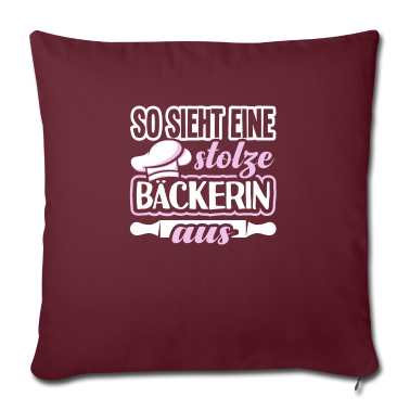 Backen Kissenbezug - Backen, Bäcker, Beckerin