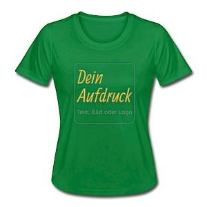 Frauen Funktions-T-Shirt mit Text, Bild oder Logo bedrucken lassen