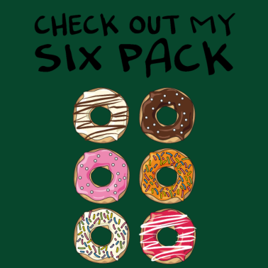 Motiv Check out my six pack Donut Shirt