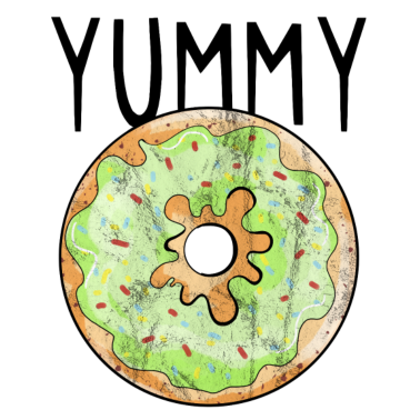 Motiv Yummy Vintage Donut - Used Look - Donuts -Geschenk