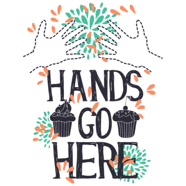 Motiv Hände gehen hier KUCHEN