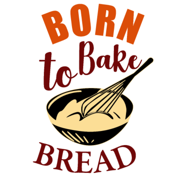 Motiv Bäcker Geboren um Brot zu backen