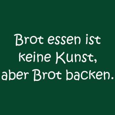 Motiv Brot backen und essen