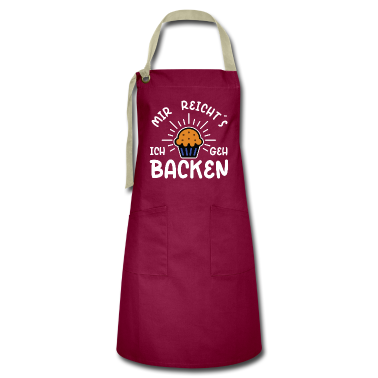 Backen Sch&uuml;rze - cupcake Konditor Bäcker Spruch ich geh backen