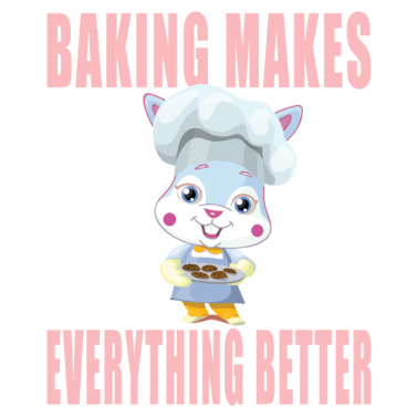 Motiv Backen macht alles besser Bunnie