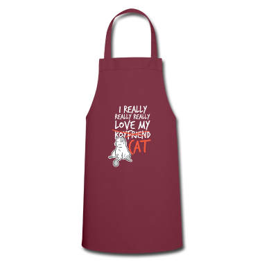 Backen Sch&uuml;rze - Lustiges Katzenmotiv Lustiger Katzen Spruch Katze