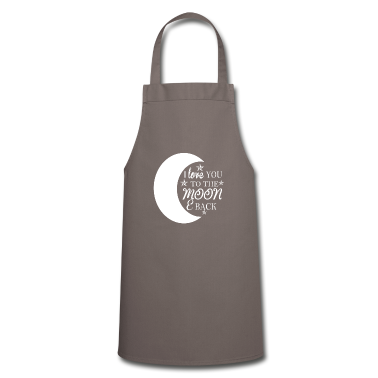 Backen Sch&uuml;rze - I LOVE YOU TO THE MOON Shirt