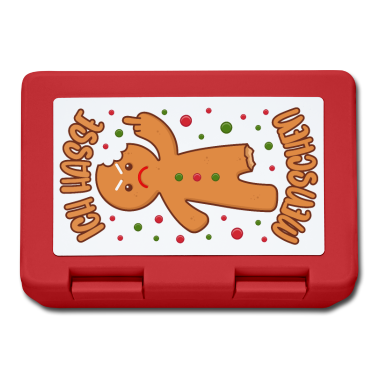 Backen Brotdose - Lebkuchenmann Ich hasse Menschen Lustige Sprüche