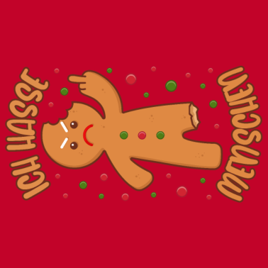 Motiv Lebkuchenmann Ich hasse Menschen Lustige Sprüche