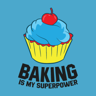 Motiv Backen ist meine Supermacht Kuchen Backen