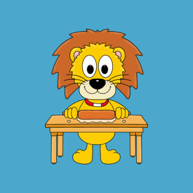 Motiv Löwe - Backen - Bäcker - Geschenke - Comic