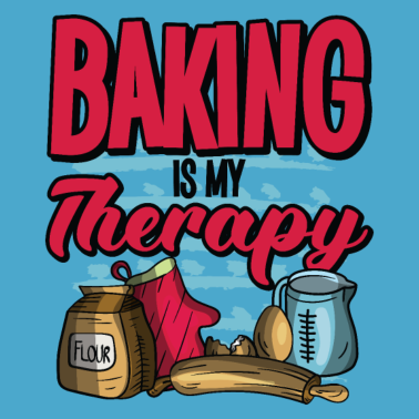 Motiv Backen ist meine Therapie Konditor Bäcker Zitate