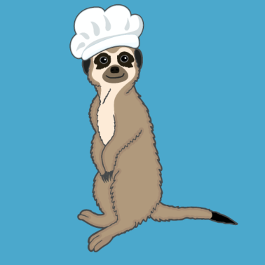 Motiv Lustiges Erdmännchen Bäcker Backen Geschenk