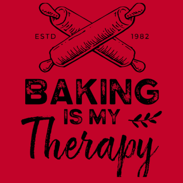 Motiv Backen Ist Meine Therapie Gebäck Bäcker Bäckerei
