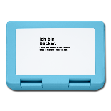 Backen Brotdose - Bäcker Beruf Backen Spruch Geschenk