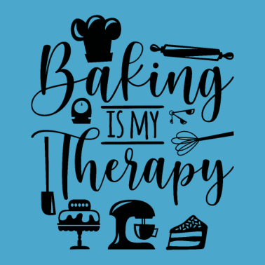 Motiv Backen ist meine Therapie für Bäcker und Konditor
