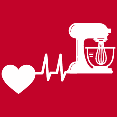 Motiv Bäcker Backen Herzschlag Bäckerei Hobby Konditor