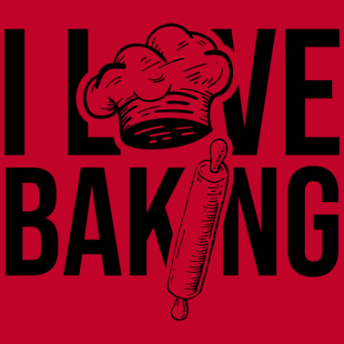 Motiv Ich Liebe Backen Bäckerei Bäcker Hobby Gebäck