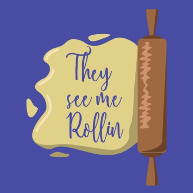 Motiv Backen Bäcker Teig Geschenk idee Nudelholz