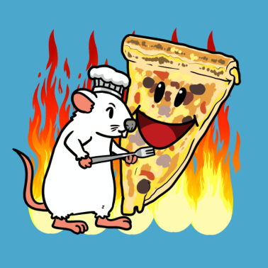 Motiv Maus Pizza Bäcker backen Grill Restaurant