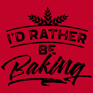 Motiv Ich Würde Lieber Backen Bäcker Gebäck Bäckerei