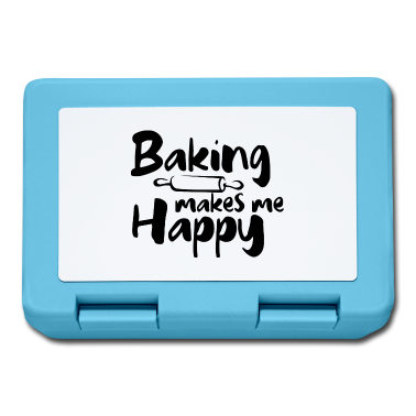 Backen Brotdose - Backen macht mich glücklich Bäcker Torte Spaß