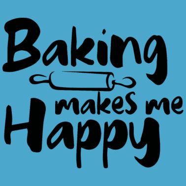 Motiv Backen macht mich glücklich Bäcker Torte Spaß