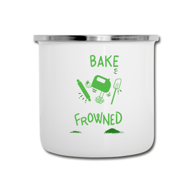Backen Emaille Tasse - Bäcker - Ich backe, weil ich backe.