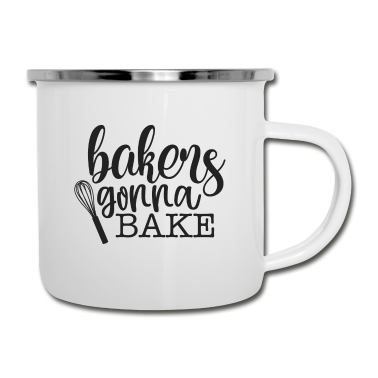 Backen Emaille Tasse - Bäcker werden backen
