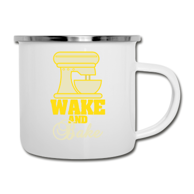 Backen Emaille Tasse - Backen wie ein Bäcker