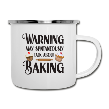 Backen Emaille Tasse - Backen Bäcker Bäckerin