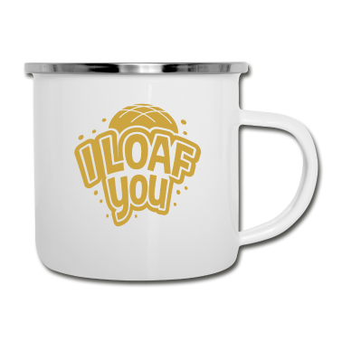 Backen Emaille Tasse - Brot Backen Bäcker