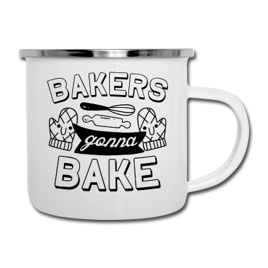 Backen Emaille Tasse - Bäcker gehen zum Backen
