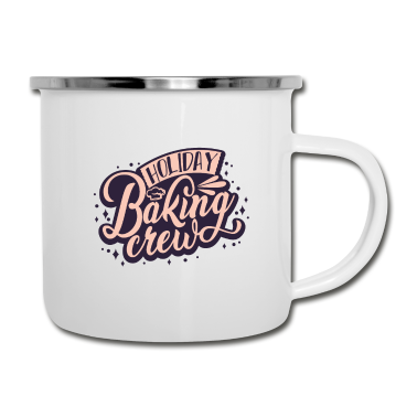 Backen Emaille Tasse - Backen Bäcker Team