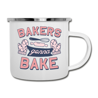 Backen Emaille Tasse - Bäcker gehen zum Backen